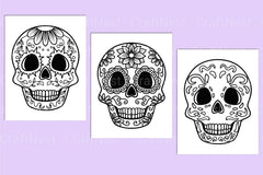 Sugar Skull Coloring Page - CraftNest - Digital Crafting and Art