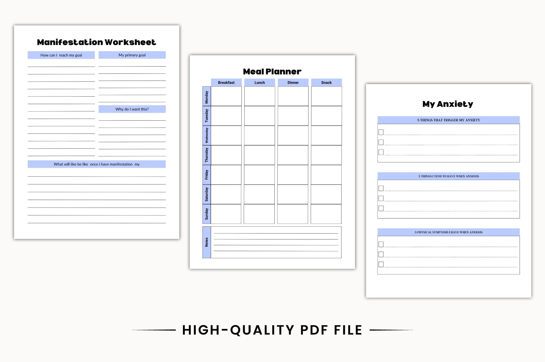 ADHD Mind Mental Health Planner