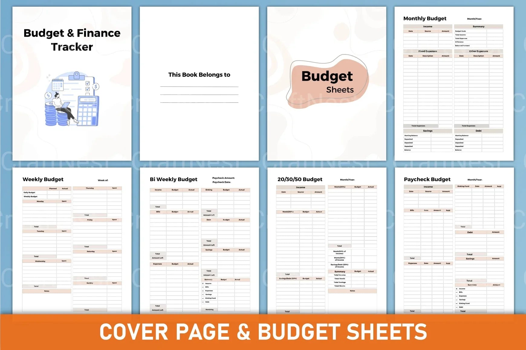 Budget Finance Planner - CraftNest - Digital Crafting and Art