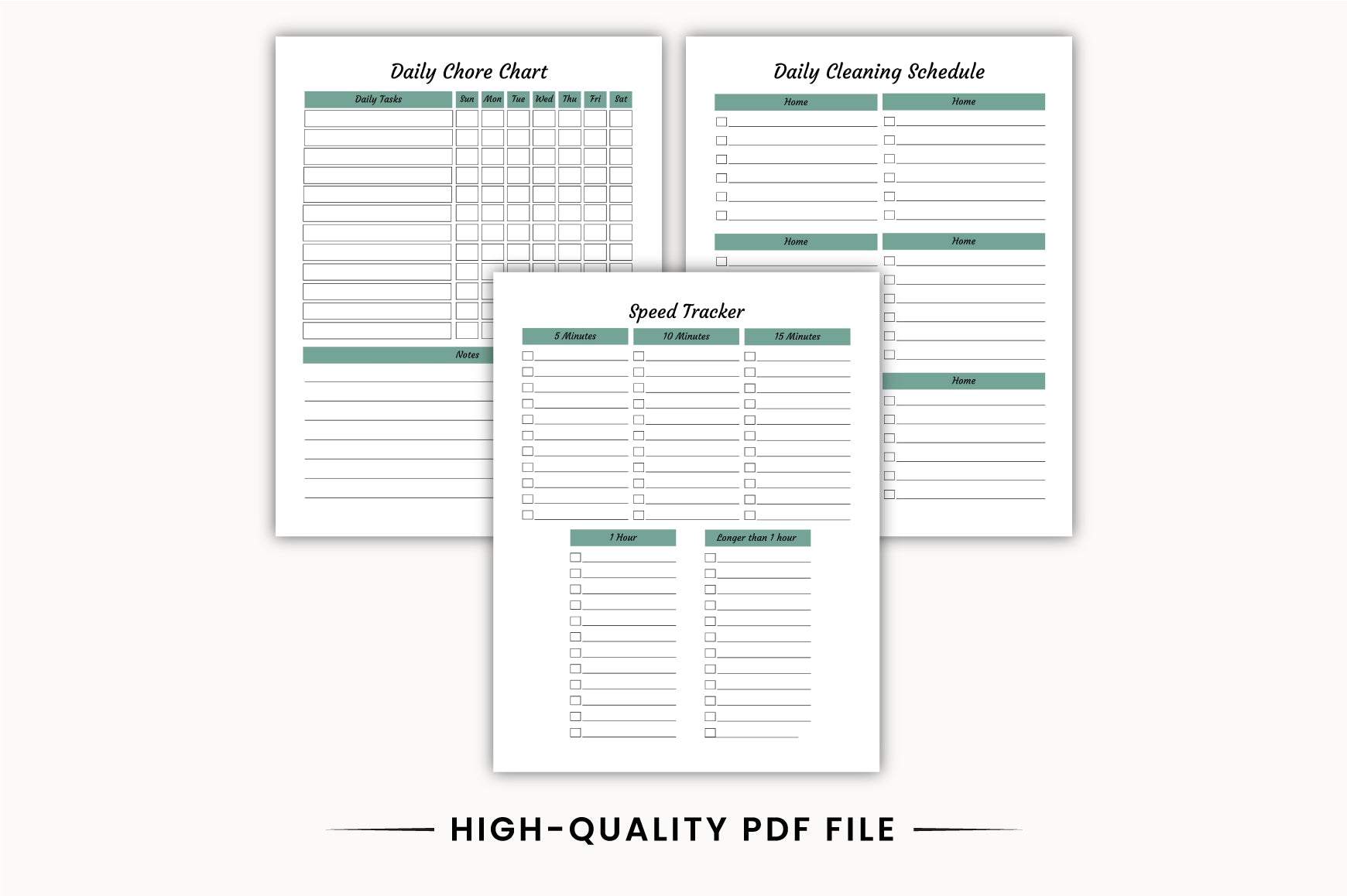 Home Cleaning Planner