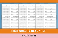 Yearly Goals Planner  Bundle - CraftNest - Digital Crafting and Art