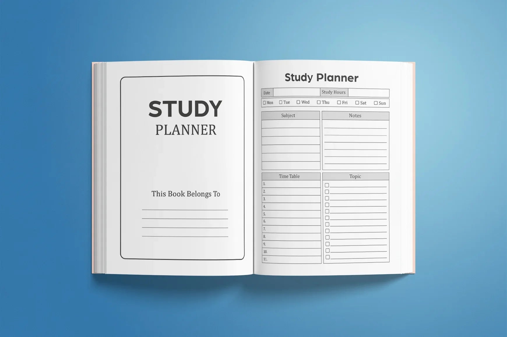 Study Planner  Bundle - CraftNest - Digital Crafting and Art