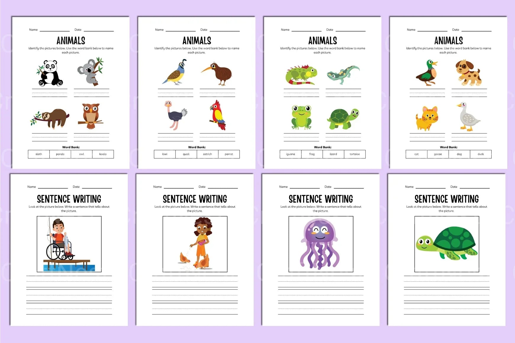 Animals Activity Workbook - CraftNest - Digital Crafting and Art