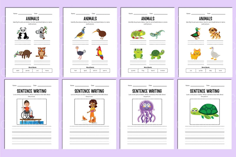 Animals Activity Workbook - CraftNest - Digital Crafting and Art