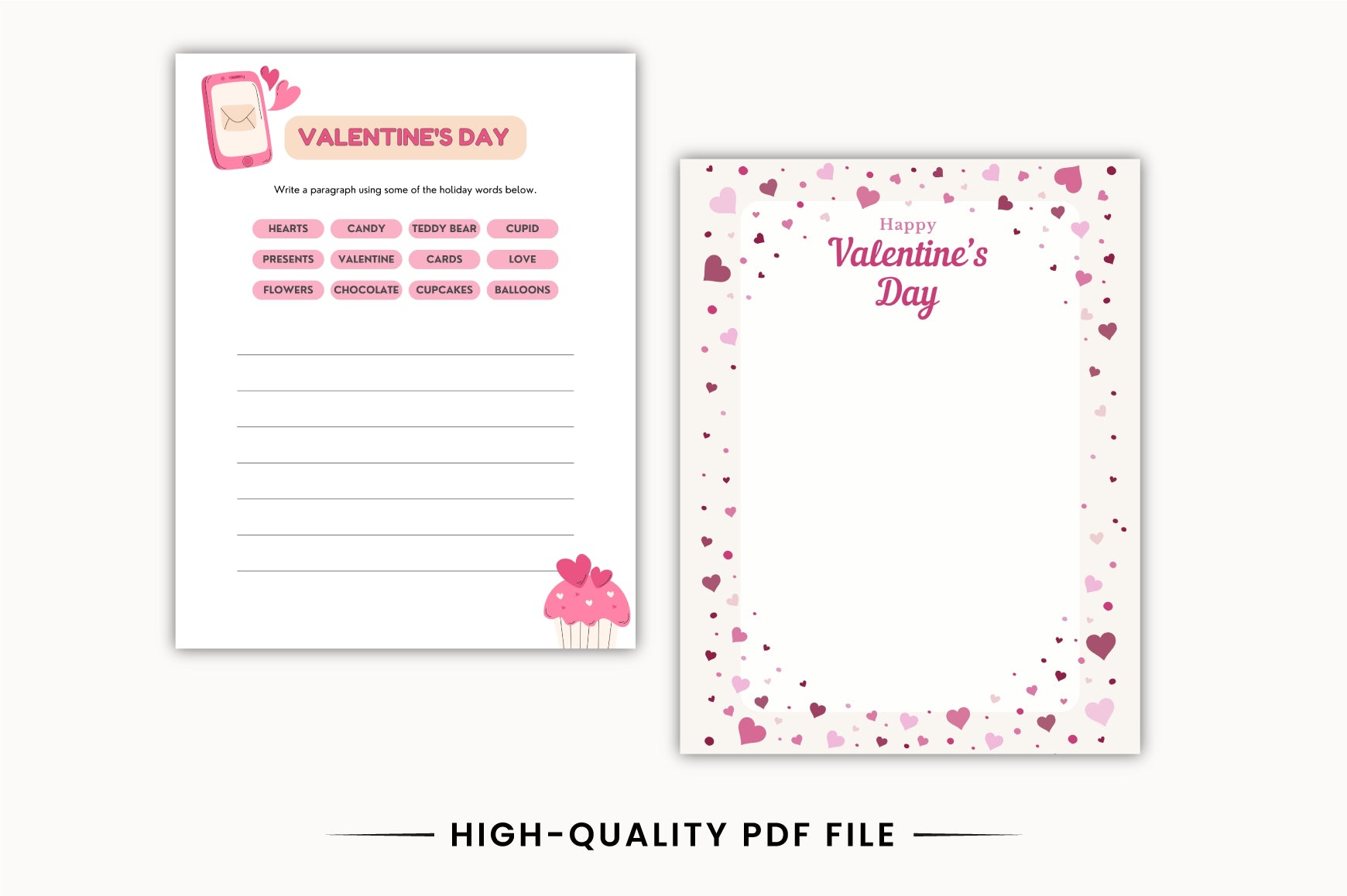 Love Theme Coloring Planner