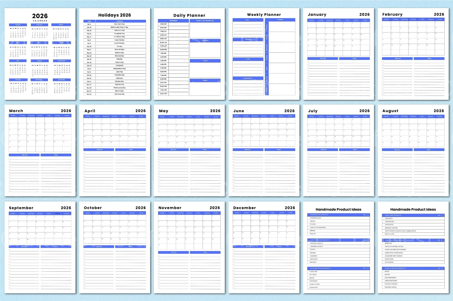 Craft Handmade Business Planner - CraftNest - Digital Crafting and Art
