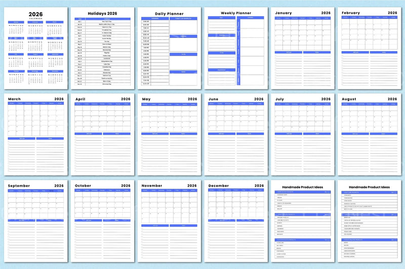 Craft Handmade Business Planner - CraftNest - Digital Crafting and Art