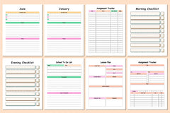 ADHD School Planner for Effective Organization - CraftNest - Digital Crafting and Art
