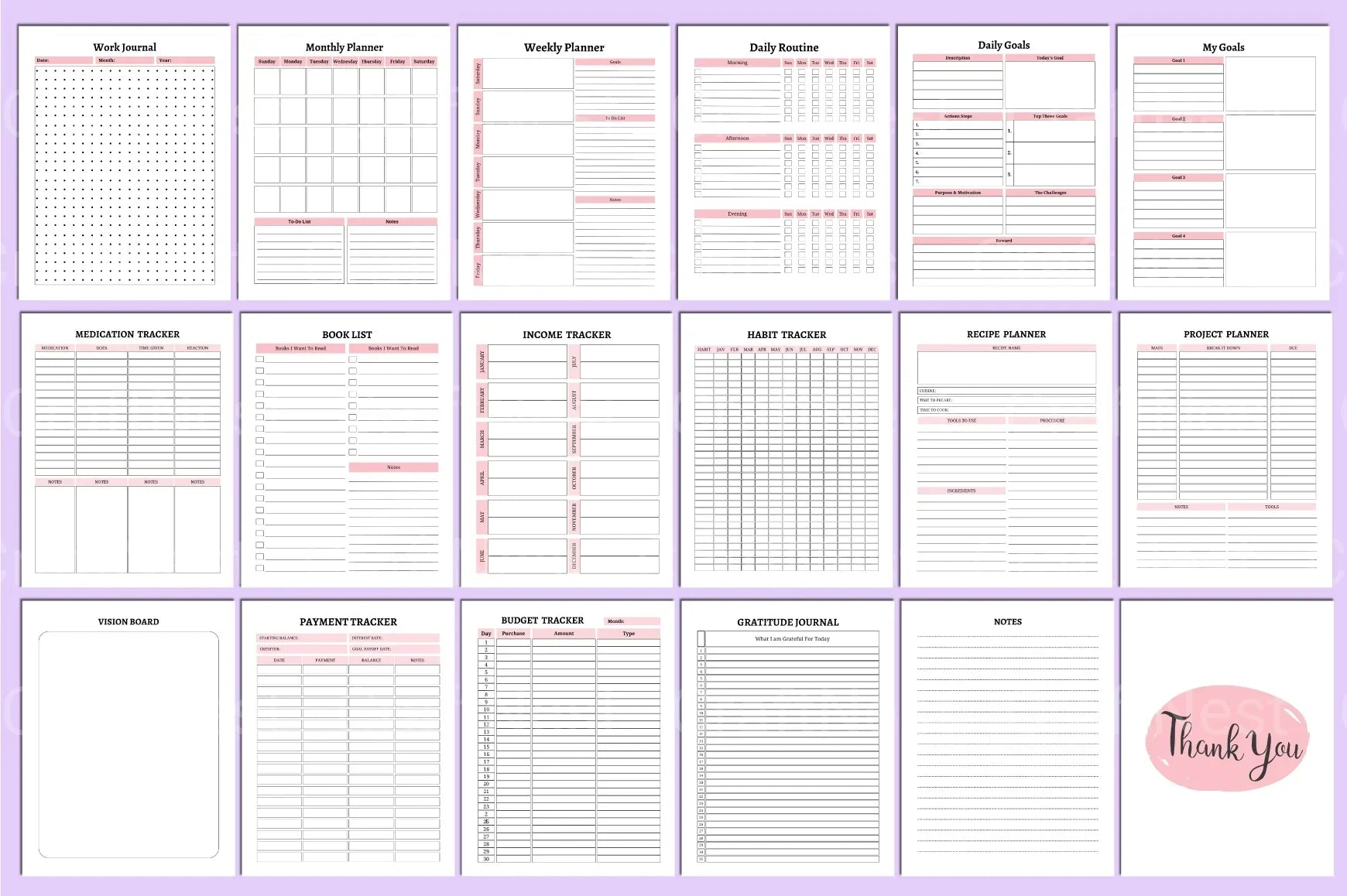 ADHD Life Planner for Effective Organization - CraftNest - Digital Crafting and Art