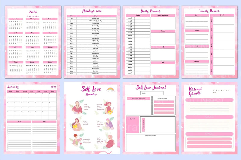 Mindful Self-Love Workbook - CraftNest - Digital Crafting and Art