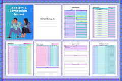 Anxiety and Depression Workbook for Mental Health - CraftNest - Digital Crafting and Art