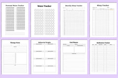 Mental Health Wellness Planner - CraftNest - Digital Crafting and Art