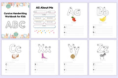 Cursive Handwriting Workbook for Kids - CraftNest - Digital Crafting and Art