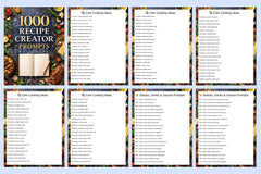 Recipe Creator Prompts for Culinary Inspiration - CraftNest - Digital Crafting and Art