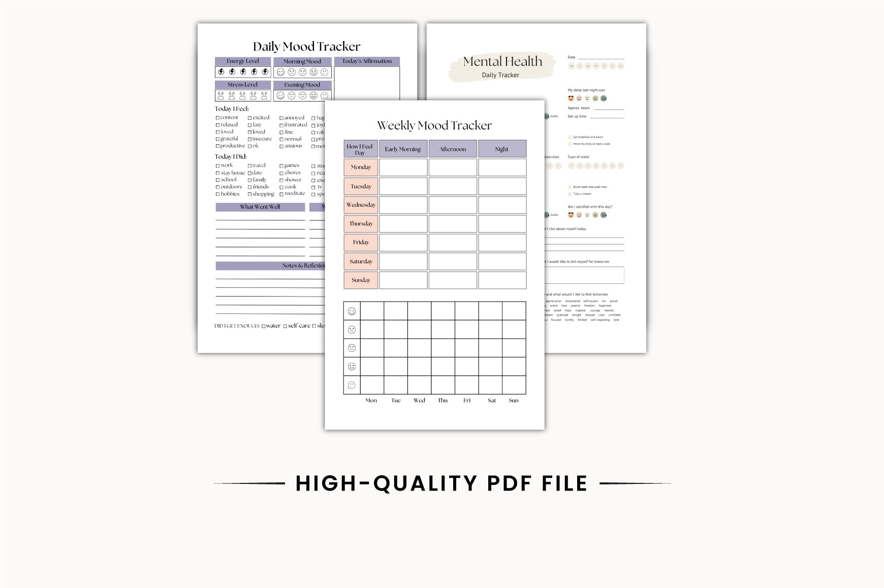 Daily Mood Emotion Planner 13