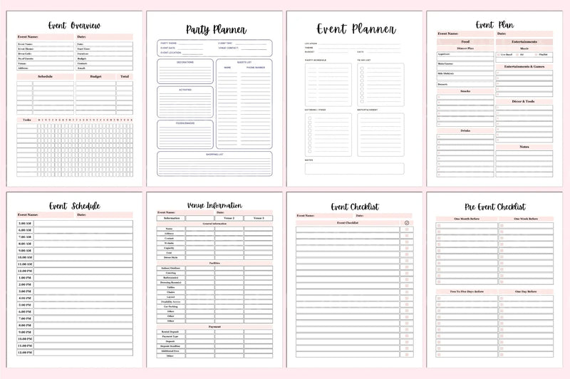 Event Party Planner - CraftNest - Digital Crafting and Art