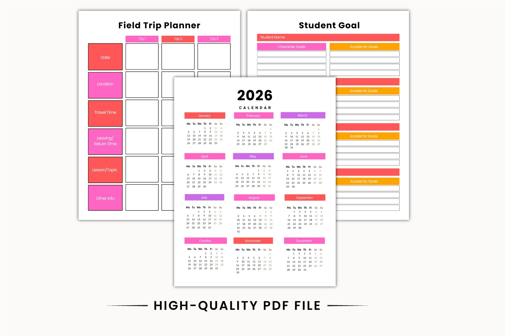 Homeschool Lesson Planner