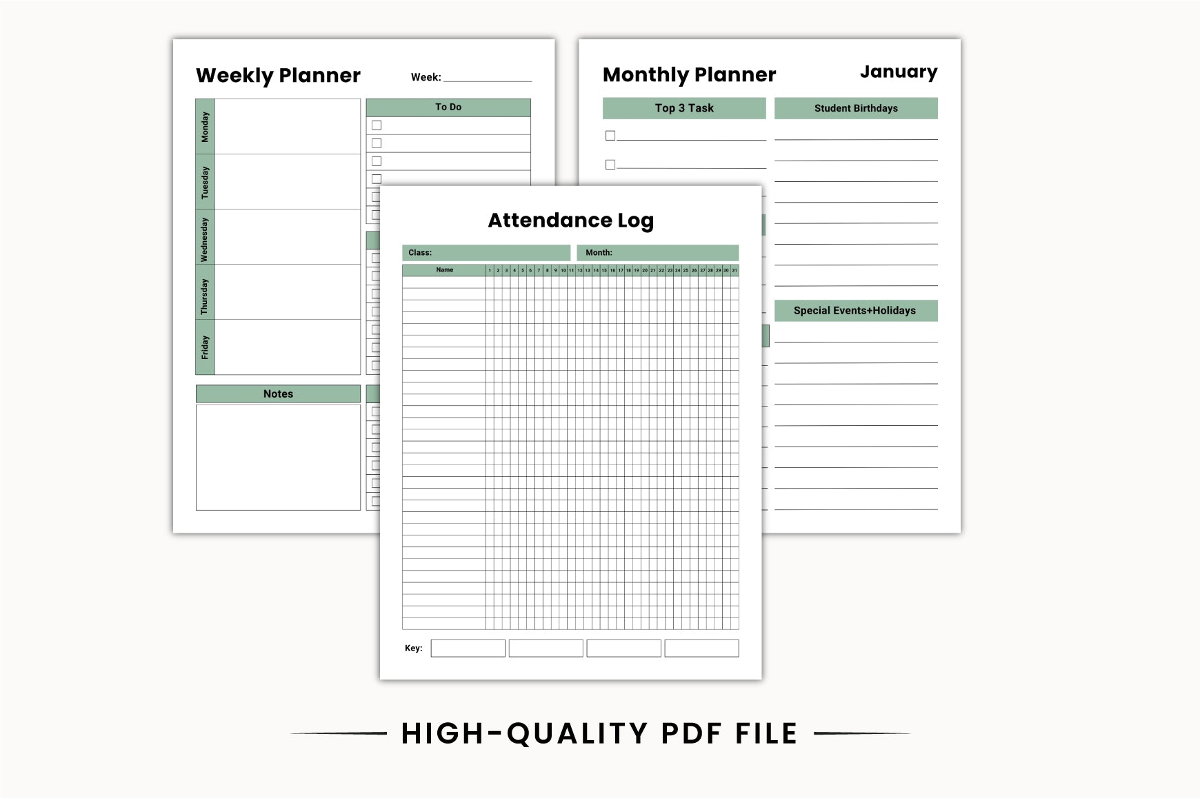Teacher Classroom Planner