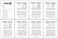 Dot the Numbers Workbook for Kids - CraftNest - Digital Crafting and Art