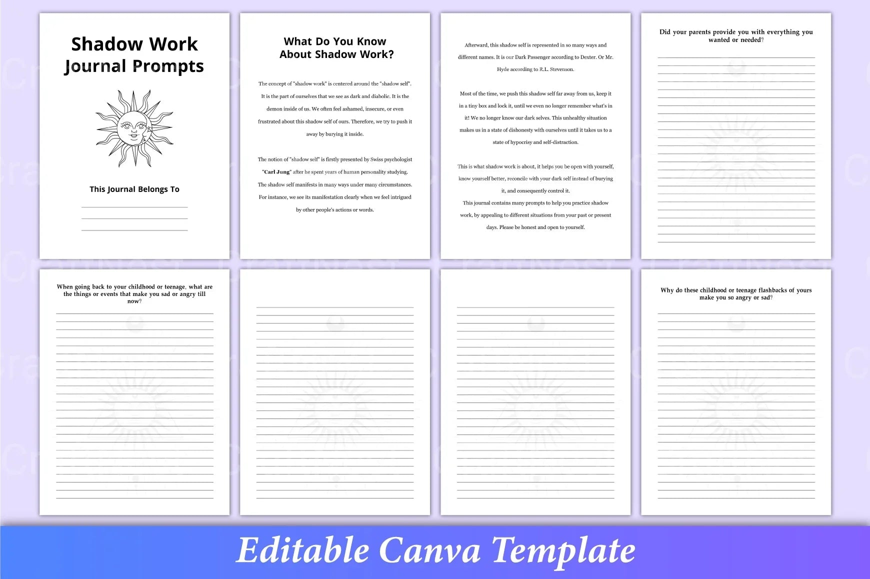 Shadow Work Prompts for Personal Growth - CraftNest - Digital Crafting and Art