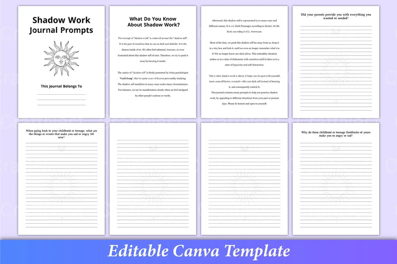 Shadow Work Prompts for Personal Growth - CraftNest - Digital Crafting and Art