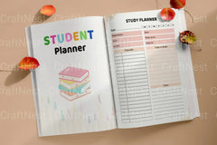 Student Planner Canva Template - CraftNest - Digital Crafting and Art