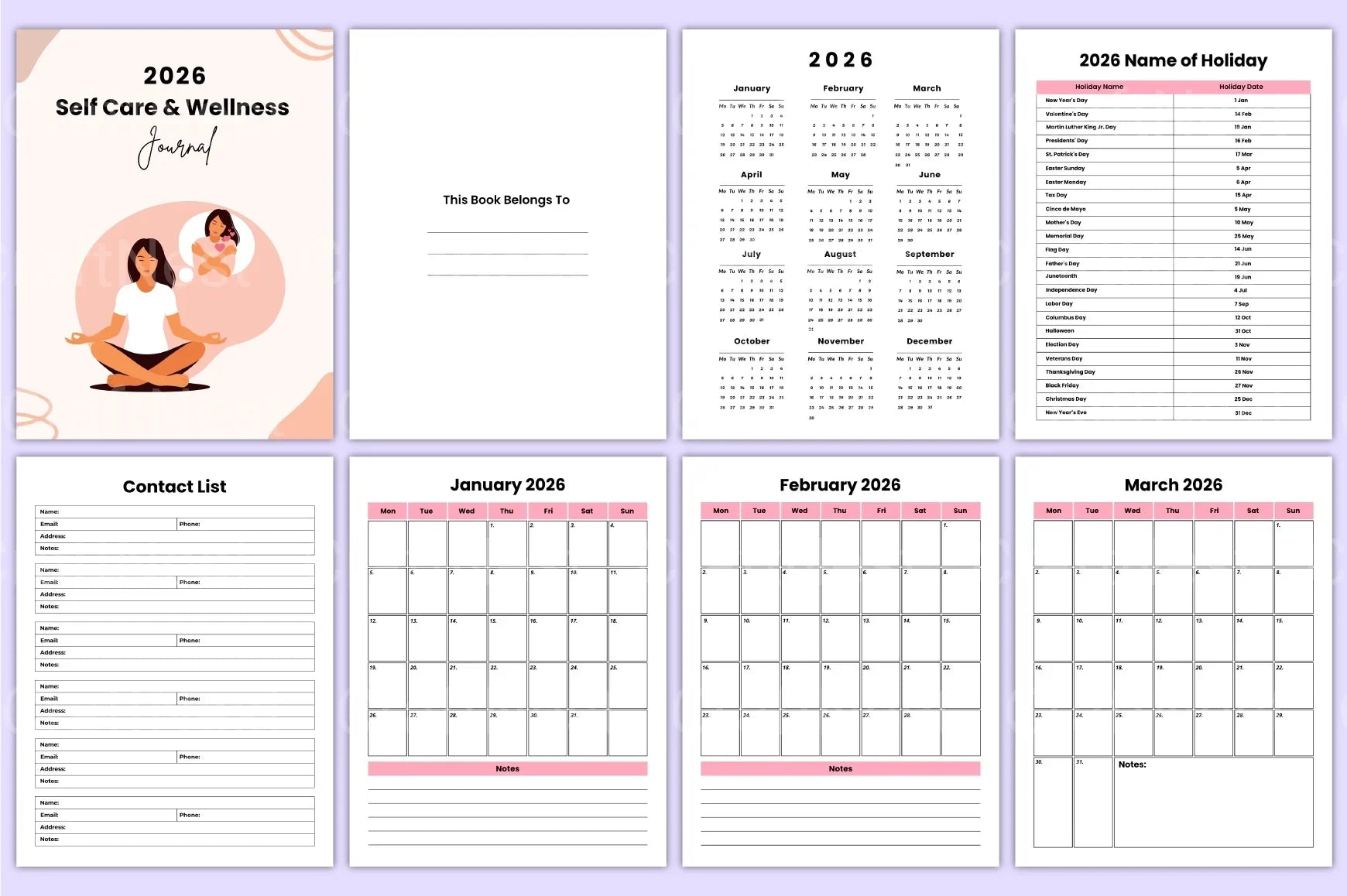 Self Care Wellness Guide - CraftNest - Digital Crafting and Art