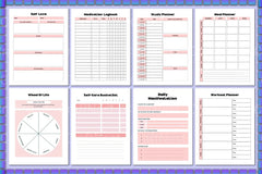 ADHD Mental Health Planner for Improved Focus - CraftNest - Digital Crafting and Art