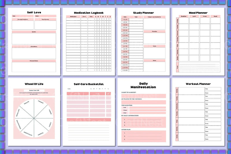 ADHD Mental Health Planner for Improved Focus - CraftNest - Digital Crafting and Art