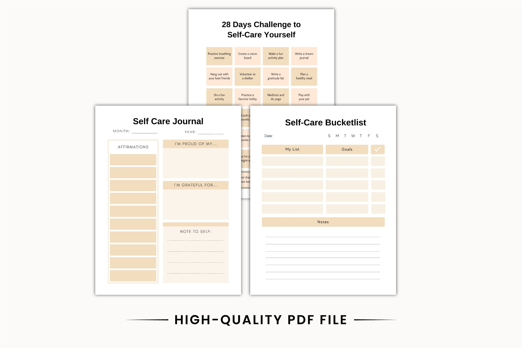 Wellness Self-Care Planner
