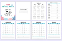 Cleaning Planner 2023 - CraftNest - Digital Crafting and Art