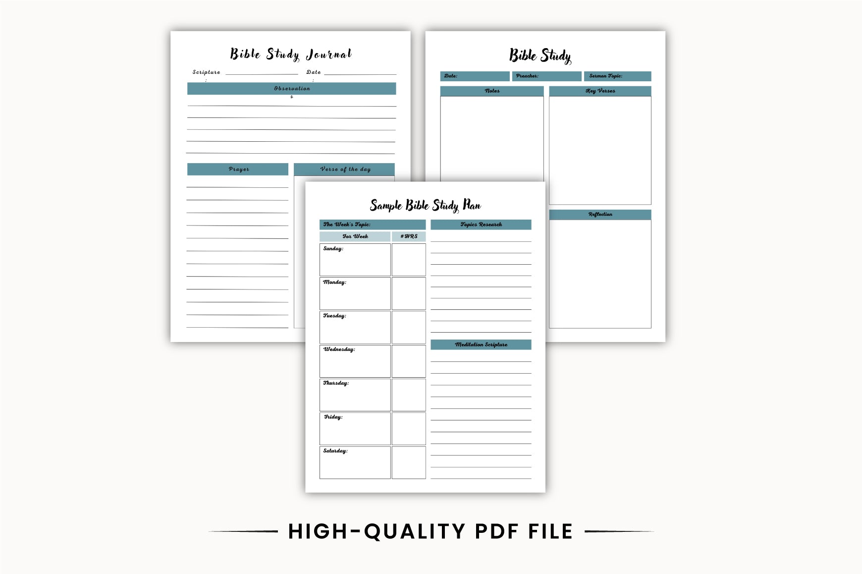 Guided Bible Study Journal