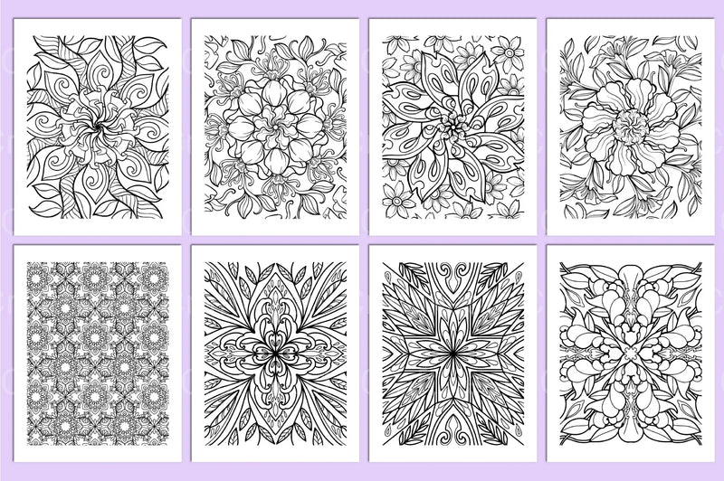Stress Relief Coloring Page - CraftNest - Digital Crafting and Art