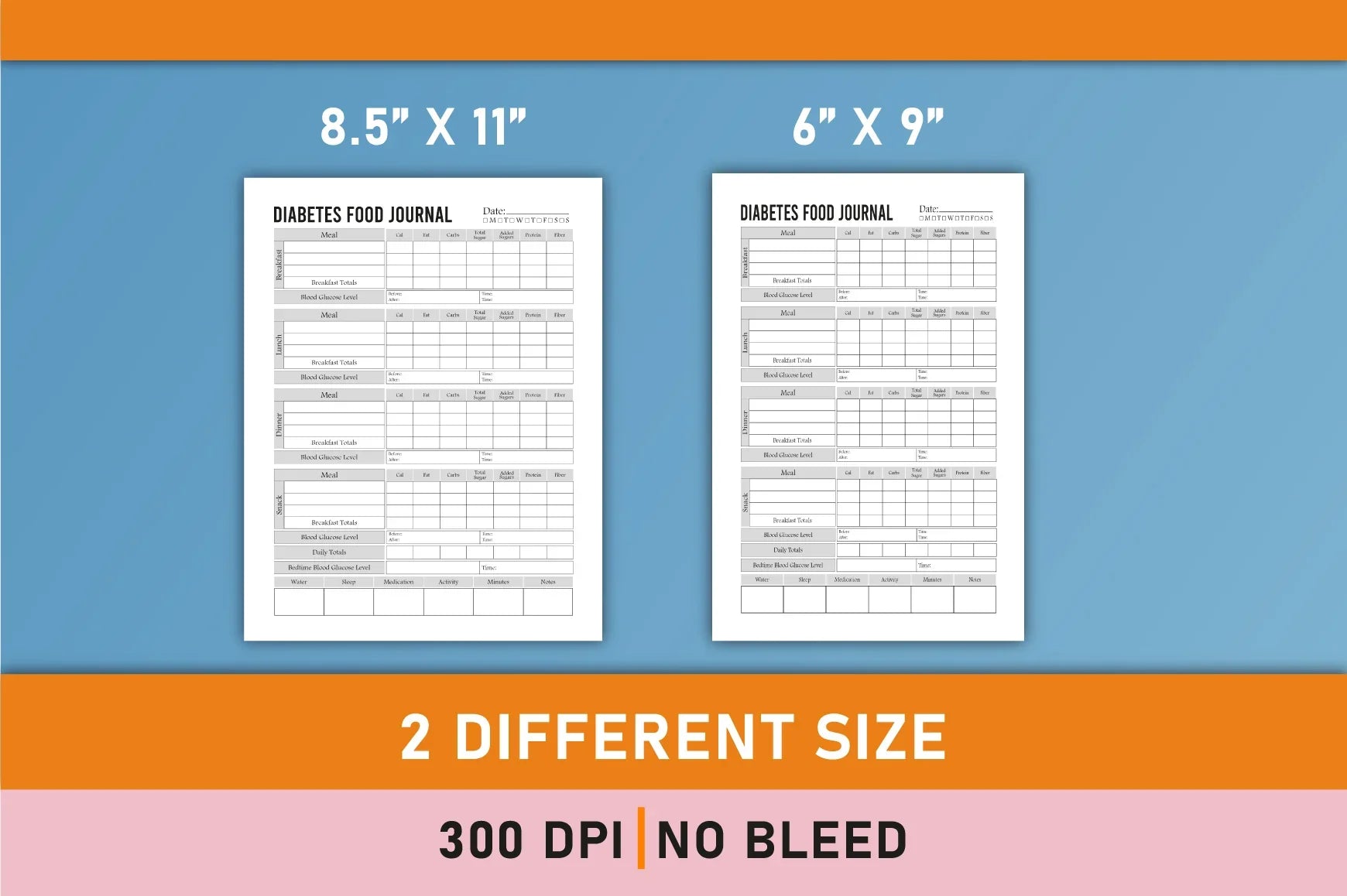 Diabetes Meal Planner Guide Bundle - CraftNest - Digital Crafting and Art
