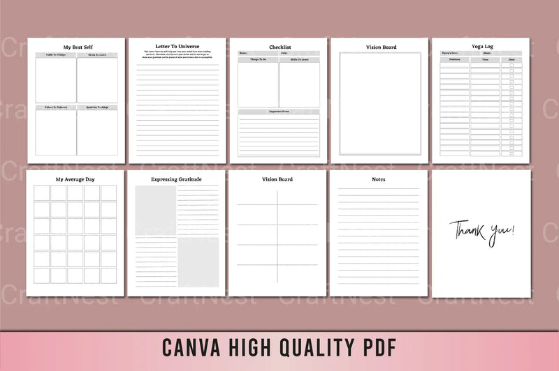 Vision Board Planner - CraftNest - Digital Crafting and Art
