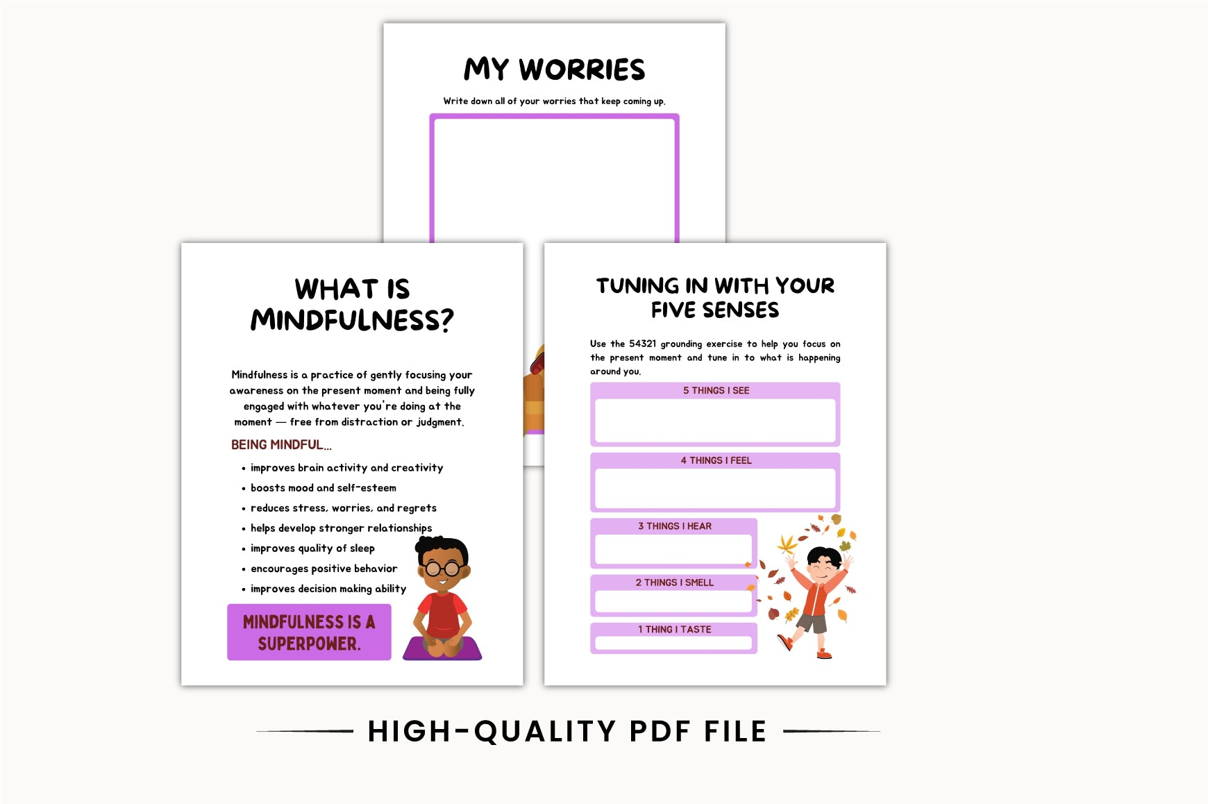 Kids Mindfulness Journal