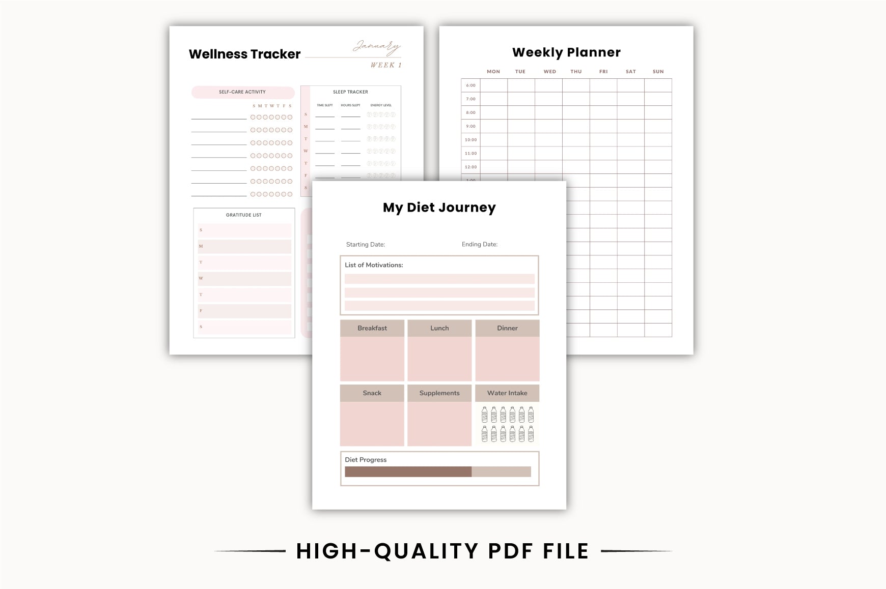 Weight Loss Progress Journal