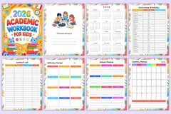 Academic Workbook for Kids - CraftNest - Digital Crafting and Art