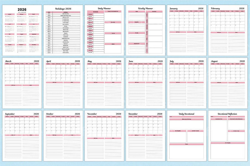 Devotional Planner for Spiritual Growth - CraftNest - Digital Crafting and Art