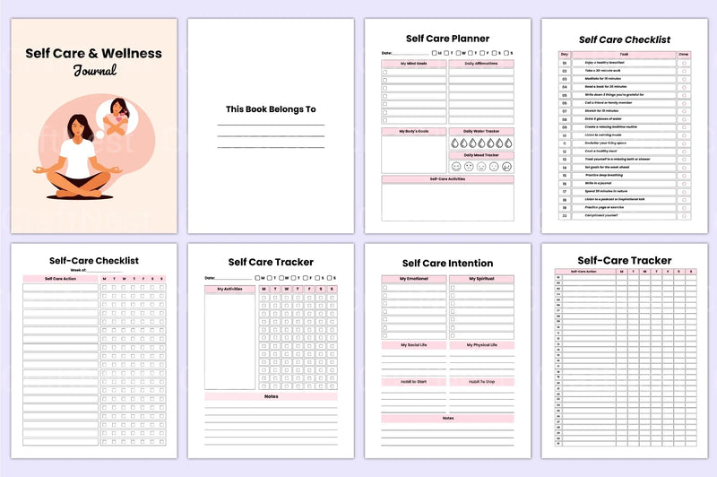 Self Care Wellness Guide - CraftNest - Digital Crafting and Art