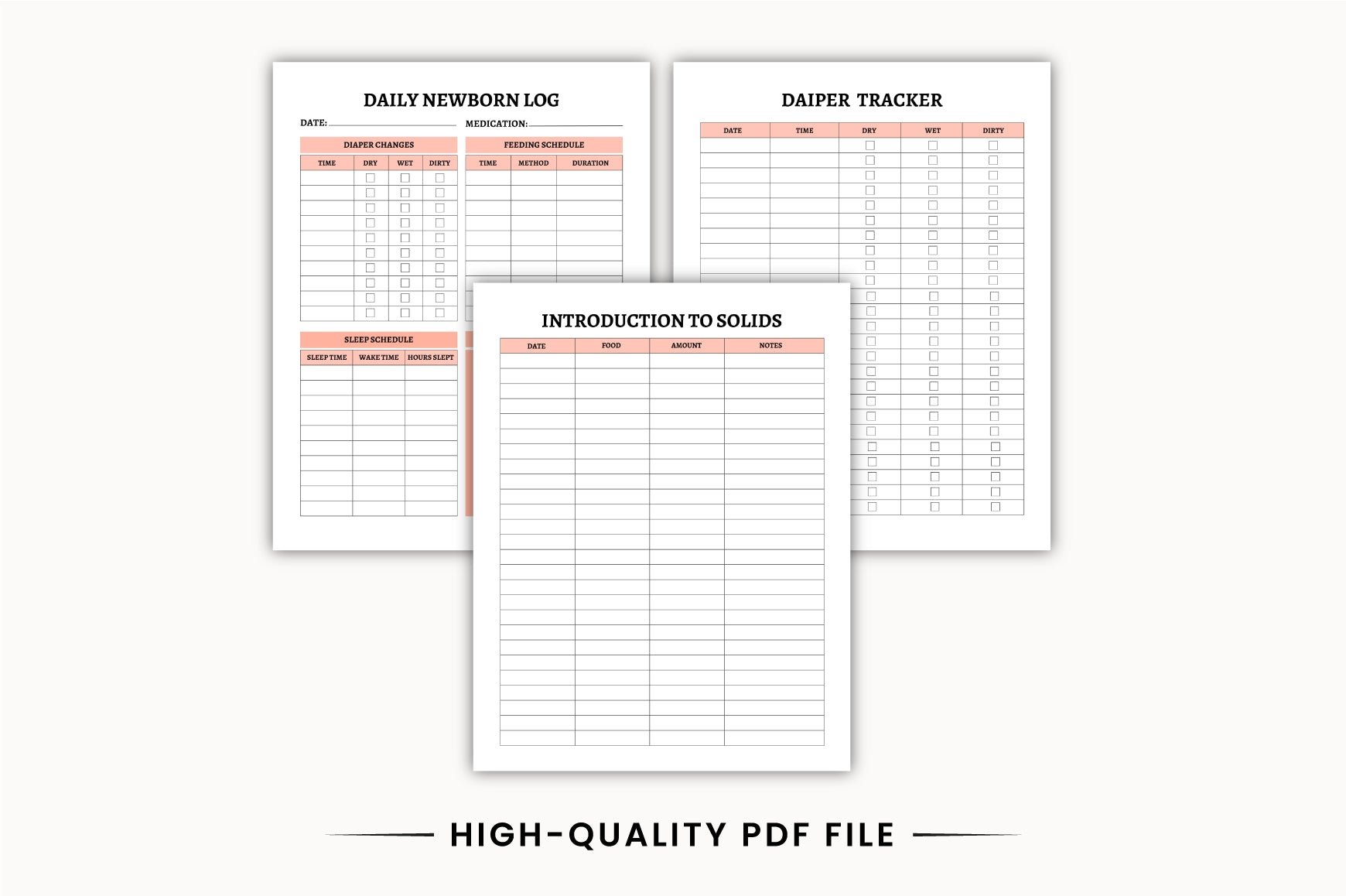 Baby Care Planner