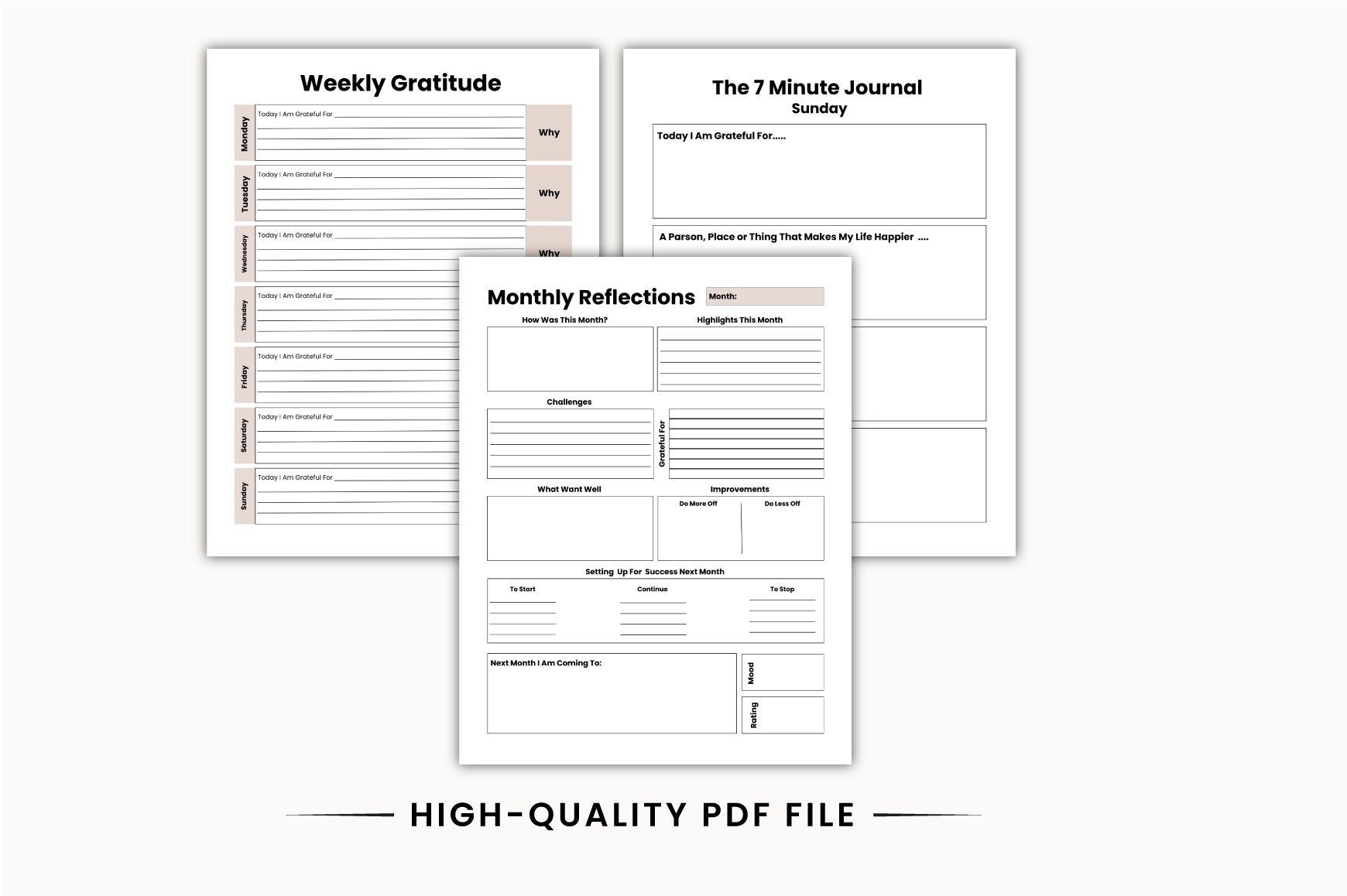 Gratitude Self-Reflection Journal