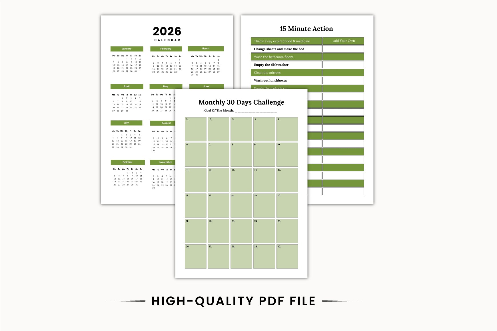 Home Decluttering Planner