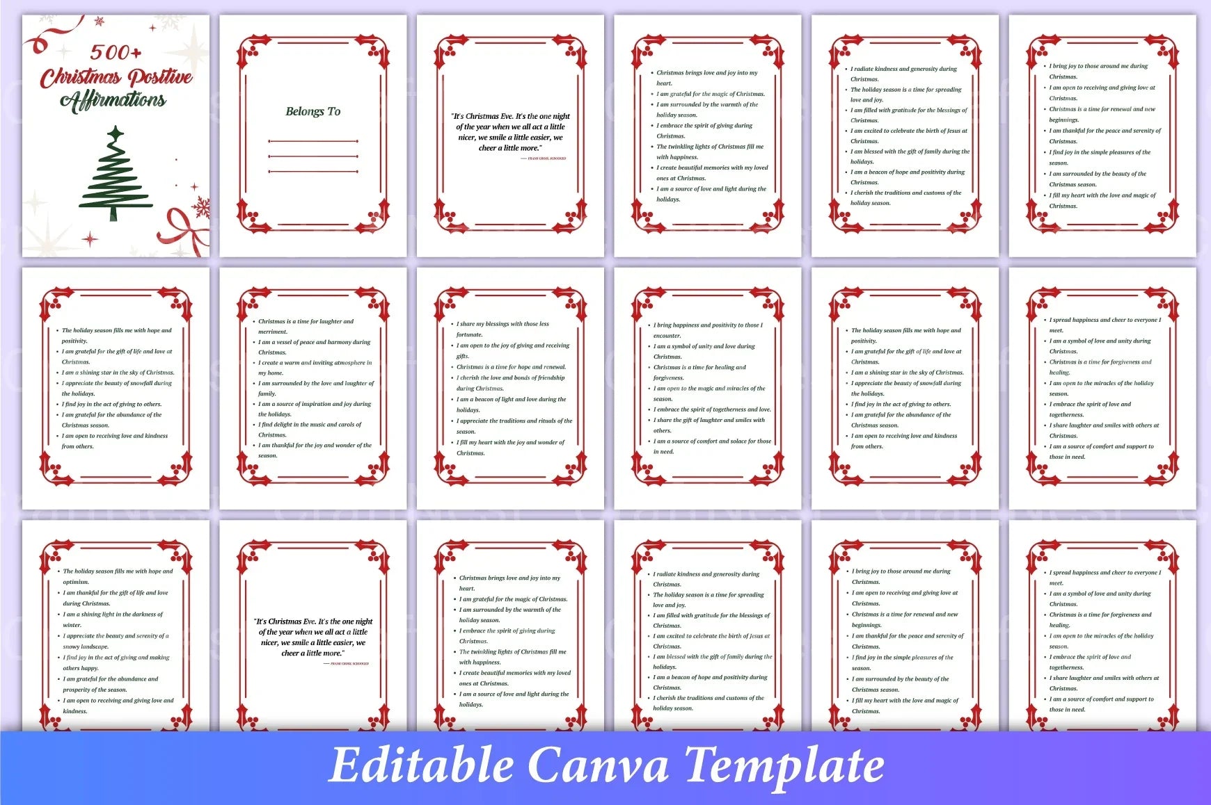 500 Christmas Positive Affirmations - CraftNest - Digital Crafting and Art