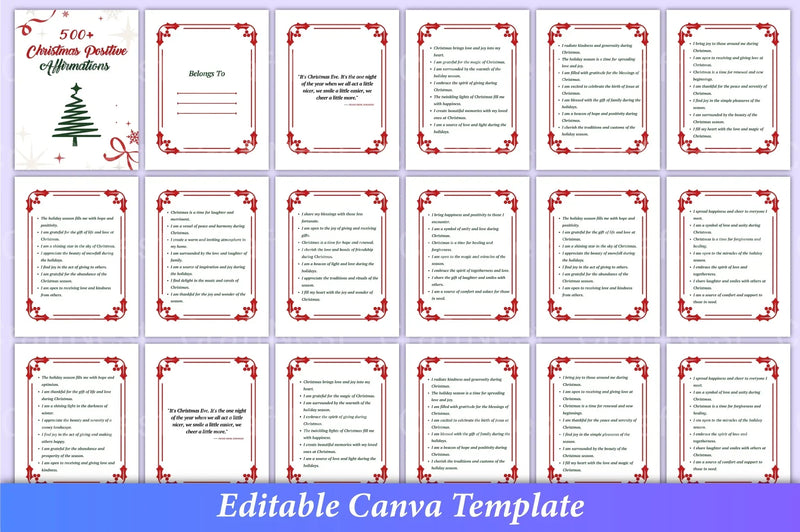 500 Christmas Positive Affirmations - CraftNest - Digital Crafting and Art