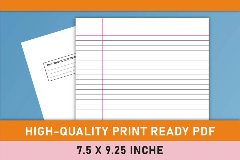 Composition Notebook Planner - CraftNest - Digital Crafting and Art