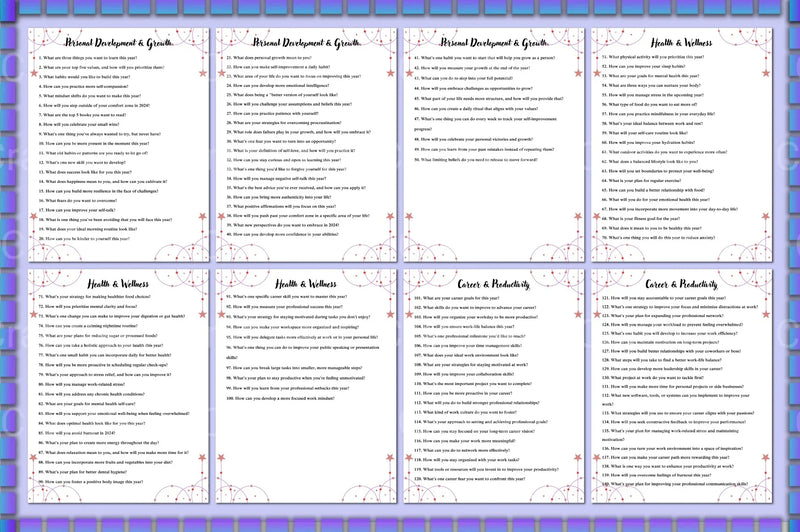 New Year Planner Prompts for Goal Setting - CraftNest - Digital Crafting and Art