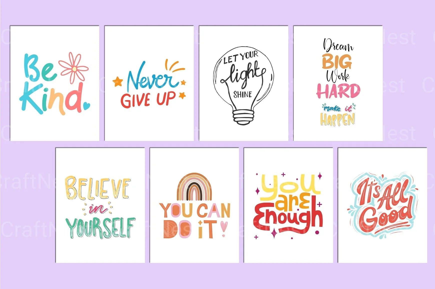 Kids Positive Affirmations - CraftNest - Digital Crafting and Art