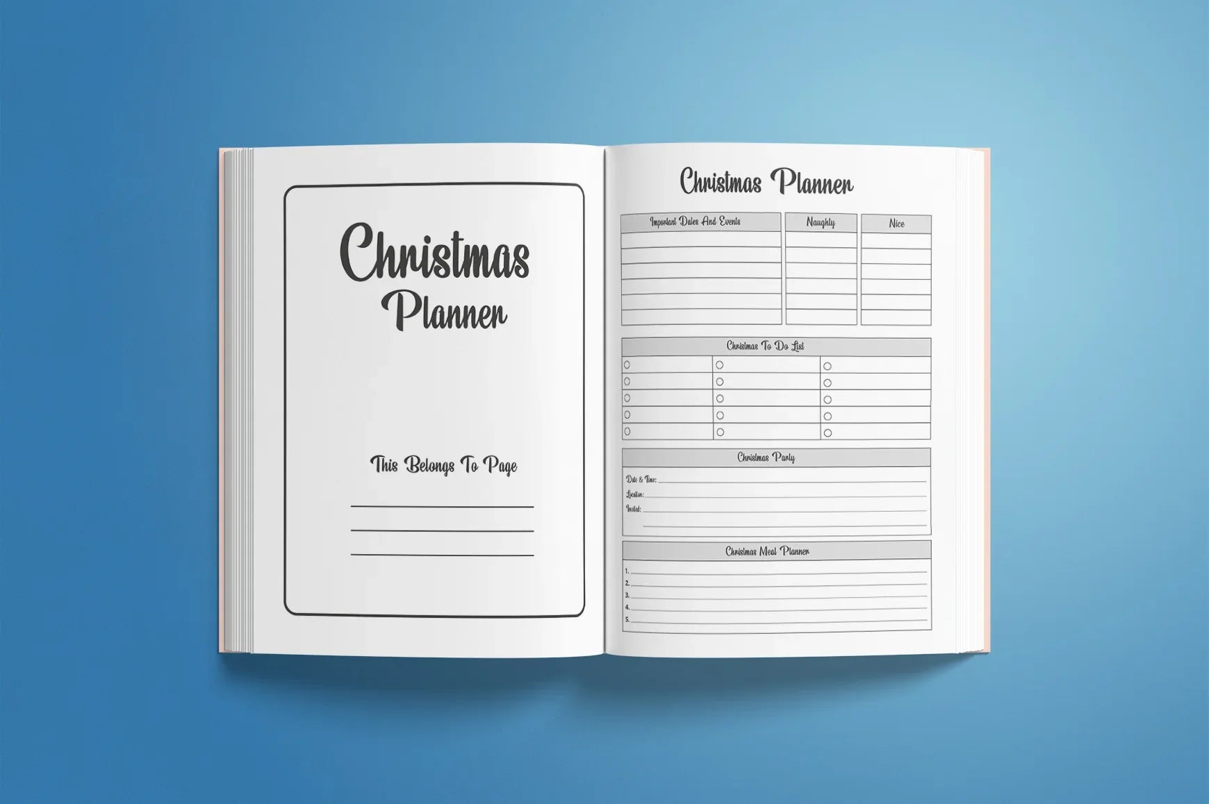 Christmas Planner from 100 Planner - CraftNest - Digital Crafting and Art