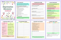 Depression Recovery Workbook: A Guide to Healing - CraftNest - Digital Crafting and Art